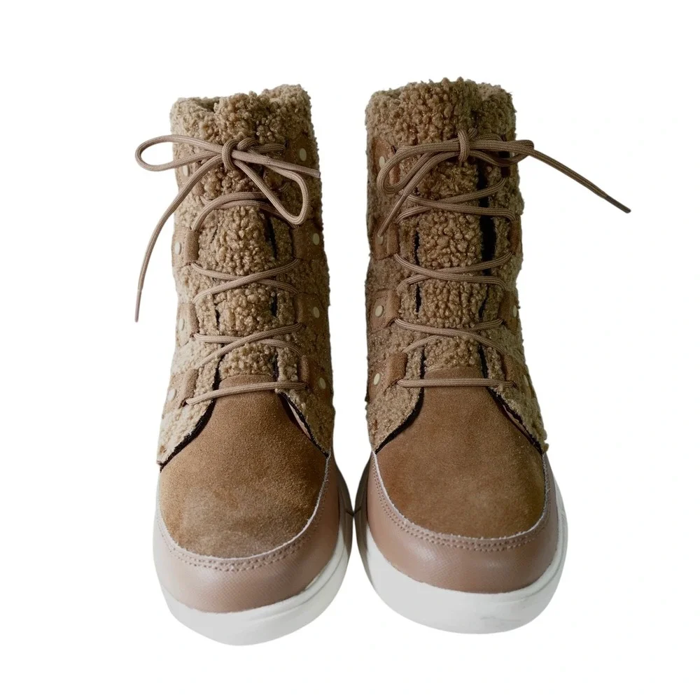 Sorel Explorer II Joan Cozy Boots Womens Size 11 Faux Fur NL4455-257 Winter